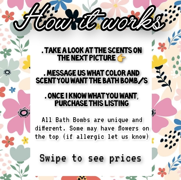 Handmade Custom Bath Bombs! SEE ALL PICTURES - Picture 2 of 7